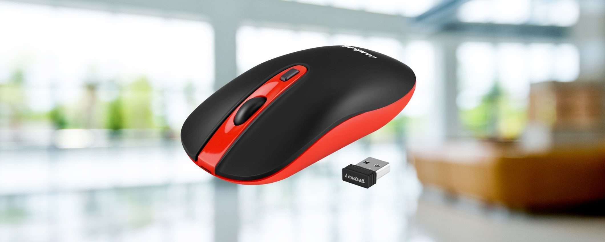 Mouse wireless ricaricabile: silenziosissimo ed economico (16€)