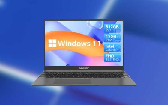 Notebook con 12GB RAM, SSD 512GB e Windows 11 a soli 299 euro (Amazon)