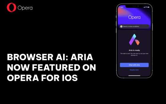 Opera Aria: IA disponibile anche nell'app iOS