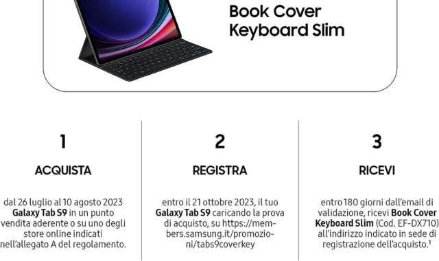 Samsung Galaxy Tab S9 offerta cover