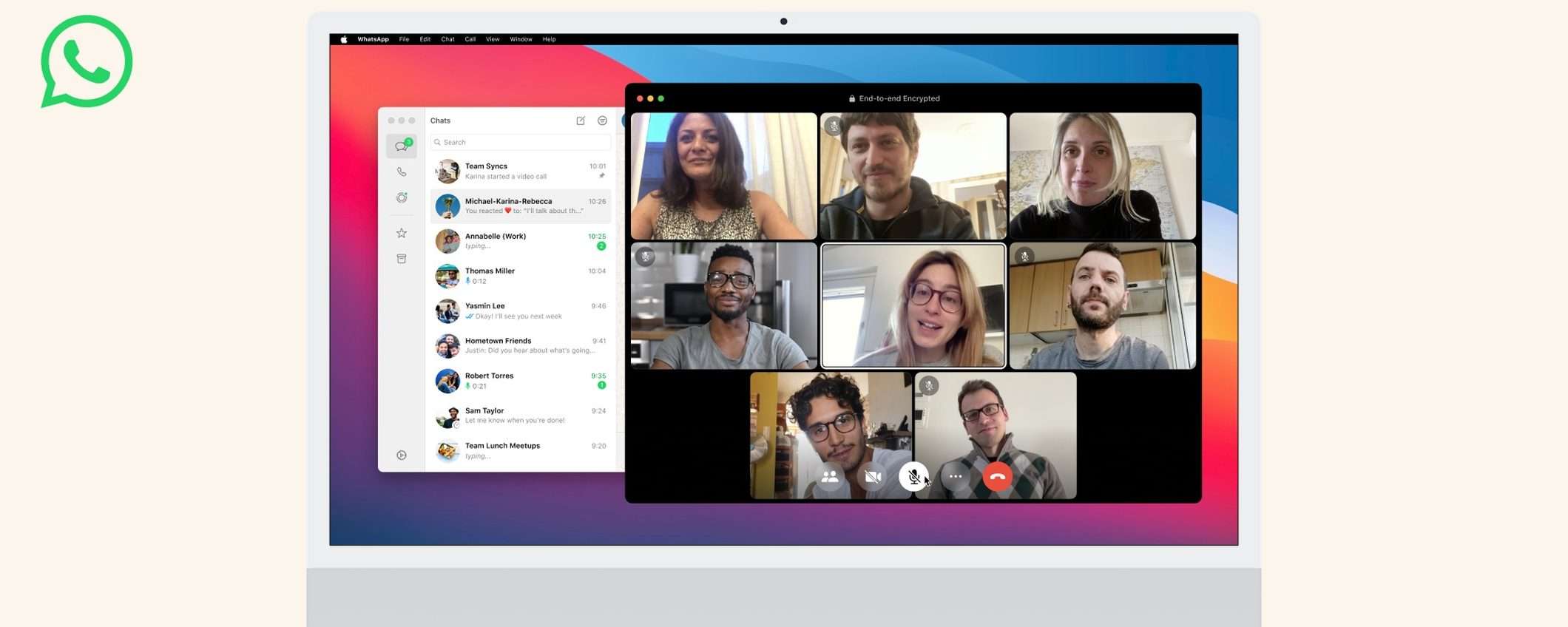 WhatsApp per macOS: nuova app con chiamate di gruppo