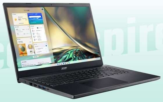 Il notebook per il gaming Acer Aspire 7 a -110€