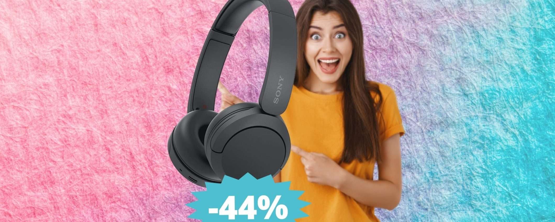 Cuffie Sony WH-CH520: MEGA sconto del 44% su Amazon