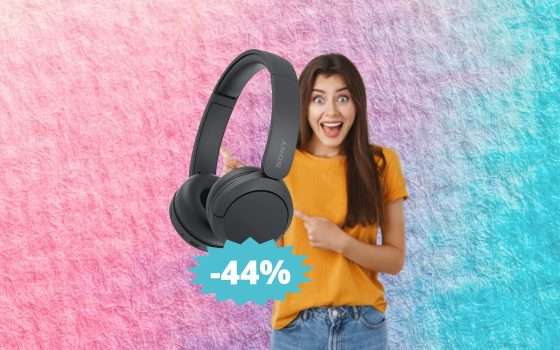 Cuffie Sony WH-CH520: MEGA sconto del 44% su Amazon