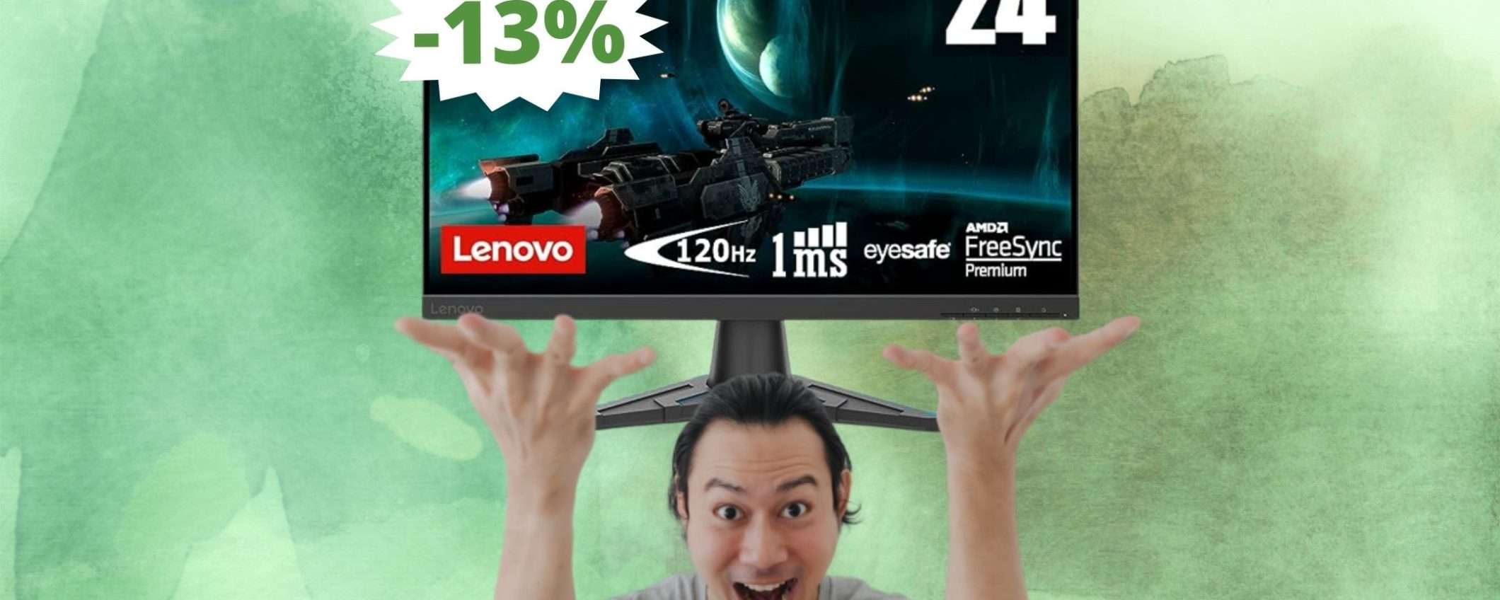 Monitor da Gaming Lenovo da 24