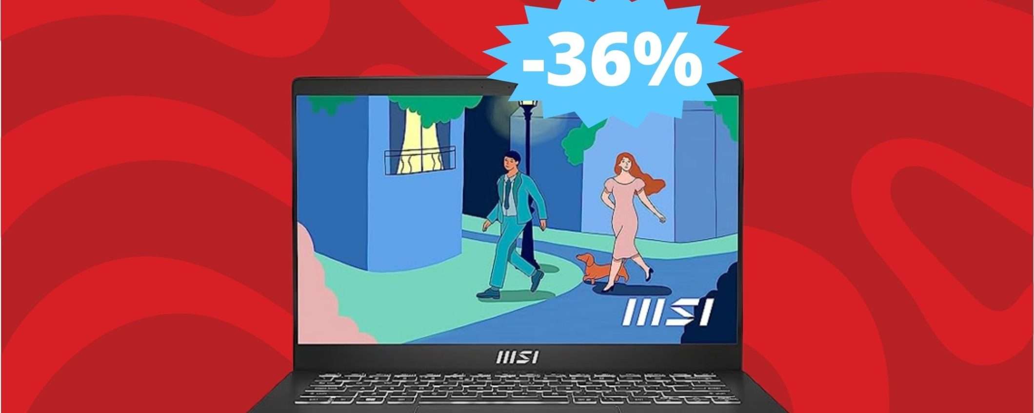 MSI Modern 14: qualità premium in MEGA sconto