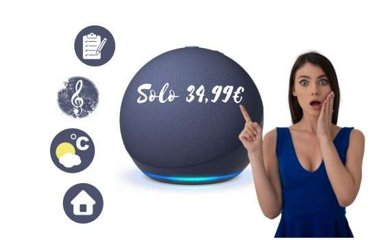 Echo Dot 5 a soli 34,99€: solo su Amazon