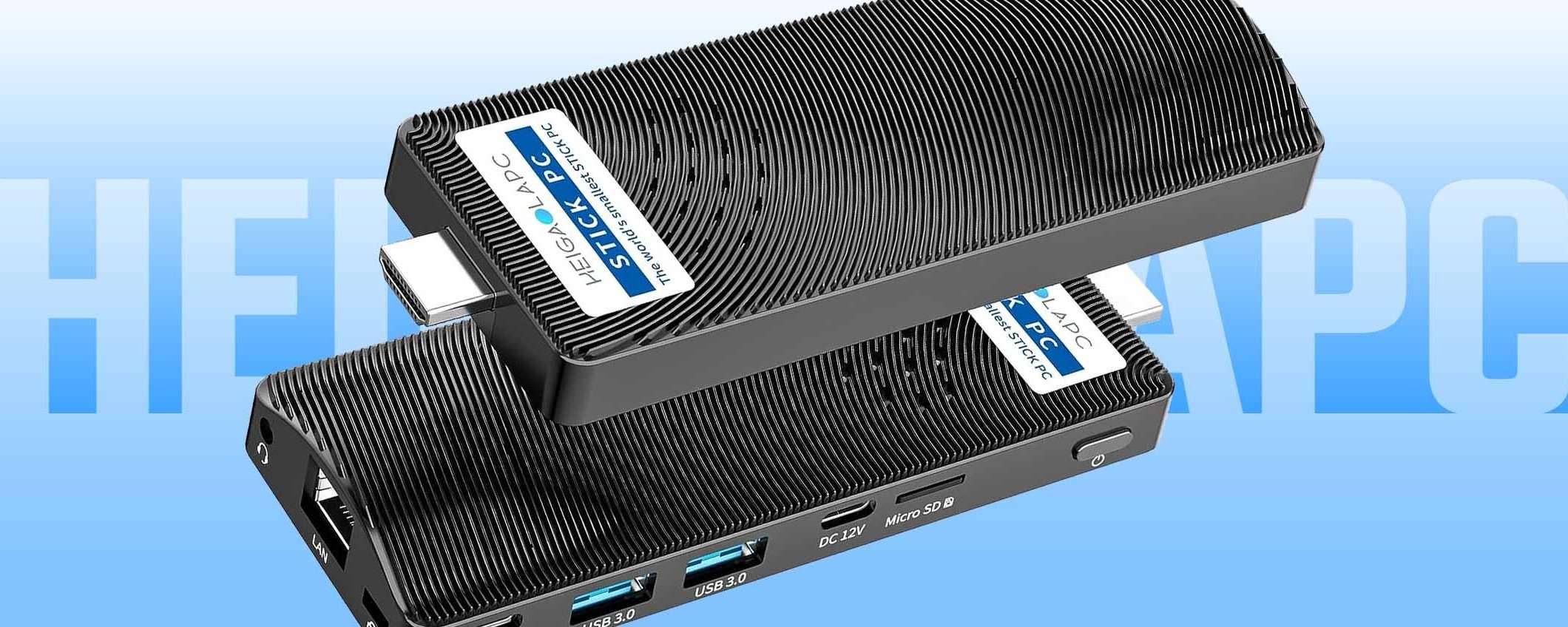 Mini PC Stick fanless: il prezzo crolla con il coupon