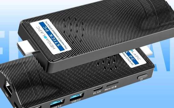 Mini PC Stick fanless: il prezzo crolla con il coupon