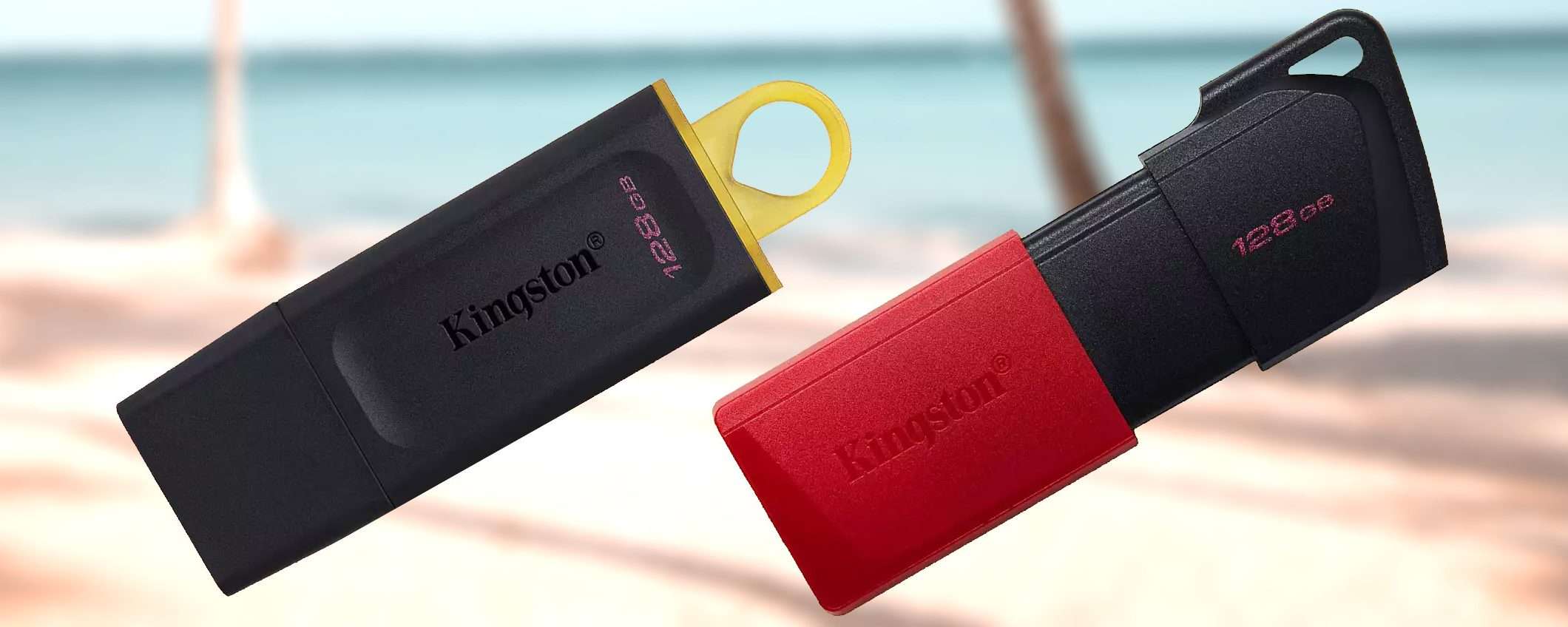 Sconto di Ferragosto: due pendrive Kingston da 128GB a 8€