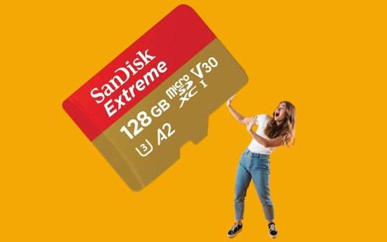 MicroSD SanDisk 128GB: PREZZO SBRICIOLATO su Amazon