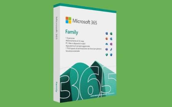 OFFERTA LAMPO: Microsoft 365 Family (6 persone) in sconto Prime