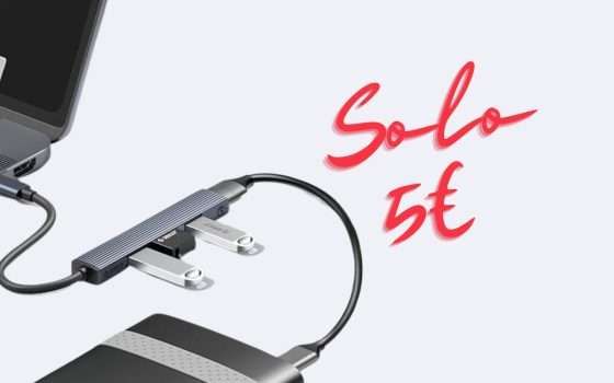 Mini Hub USB a soli 5,39€: attiva Coupon 50% + Codice 10%