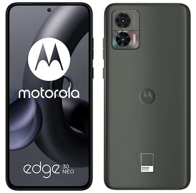 Lo smartphone Motorola edge 30 neo nella colorazione Black Onyx