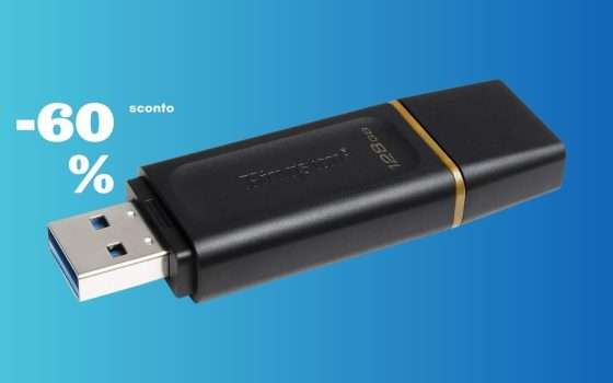 Pen Drive Kingston 128GB al 60% di SCONTO