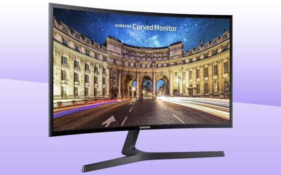 Monitor curvo Samsung a 99€: l'affare a 24 pollici