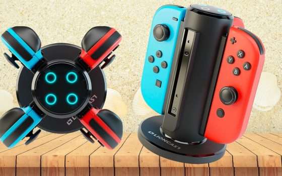 JoyCon sempre al TOP: stazione di ricarica 4 in 1 (20€)