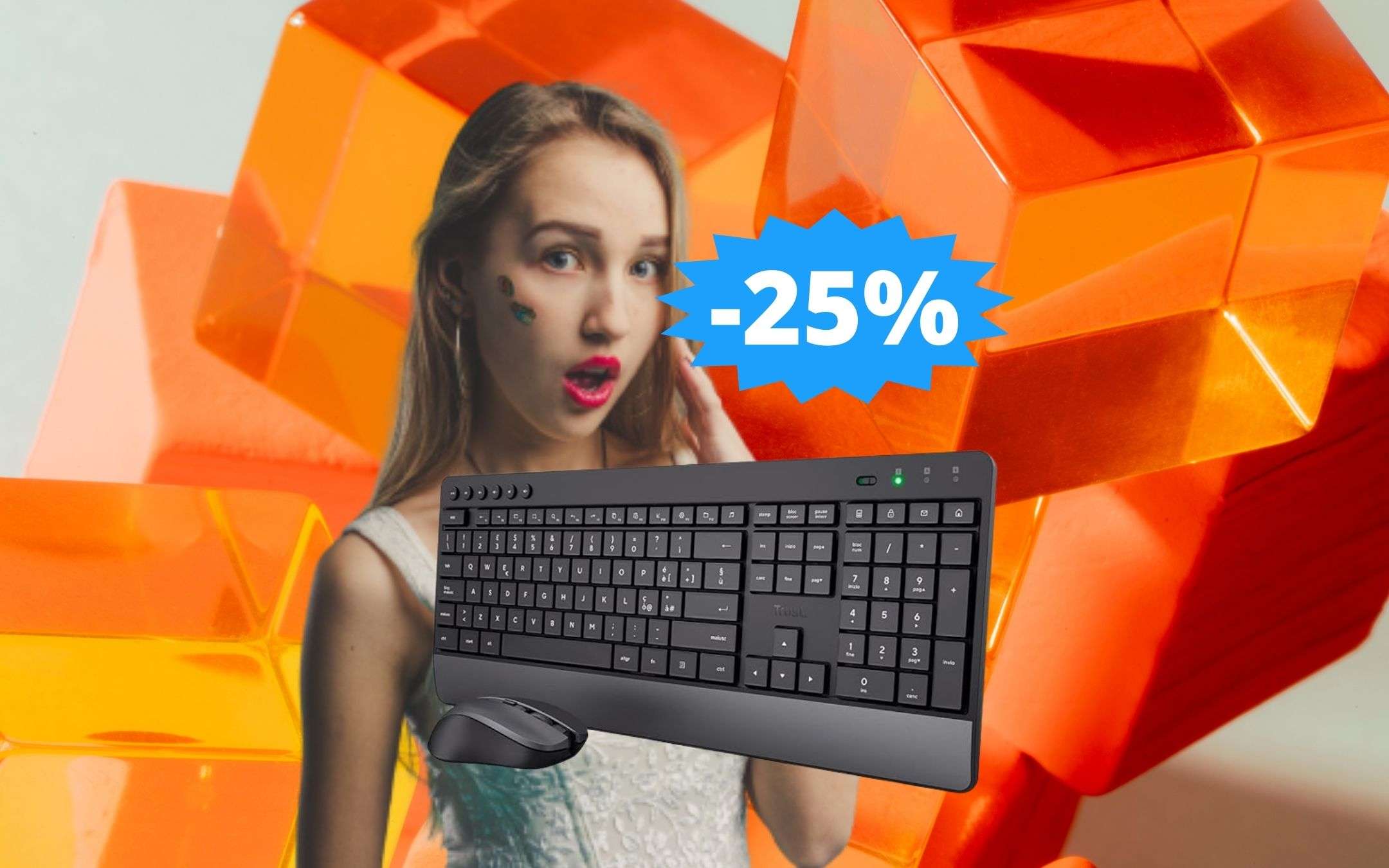 Trust Trezo tastiera e mouse: SUPER sconto del 25% su