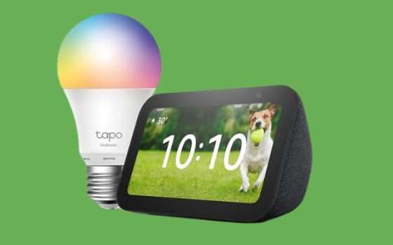 Echo Show 5 + lampadina smart TP-Link: prezzo BOMBA su