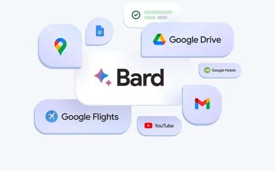 Google Bard cerca le risposte in Gmail e Drive