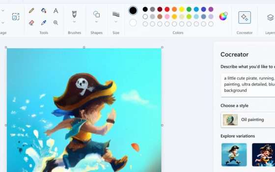 Microsoft annuncia Paint Cocreator: IA con DALL-E