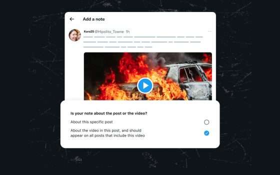 Community Notes anche per i video su X