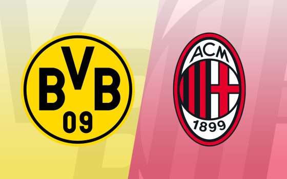 Come vedere Borussia Dortmund-Milan in streaming (Champions)