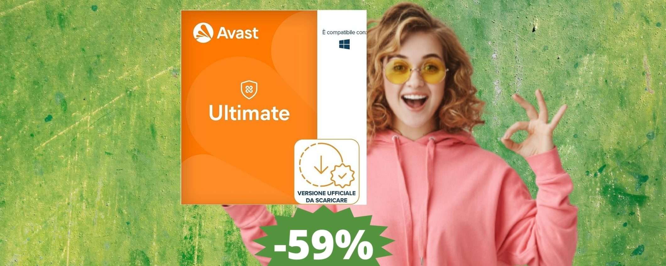 Antivirus Avast Ultimate: prezzo BOMBA su Amazon (-59%)