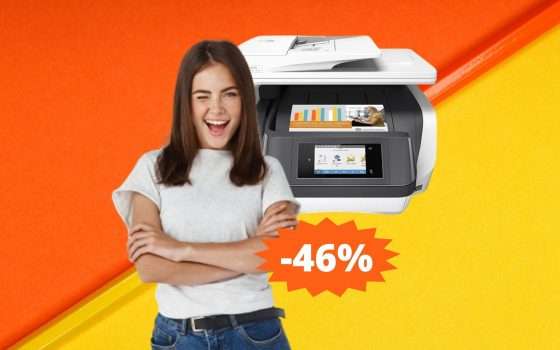 Stampante HP OfficeJet Pro: prezzo BOMBA su Amazon (-46%)