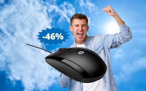 Mouse HP PC X500: essenziale, ma affidabile (-46%)