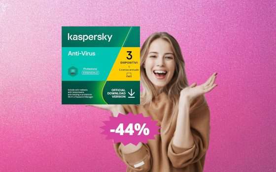 Kaspersky 2023: la tua difesa contro i virus (-44%)