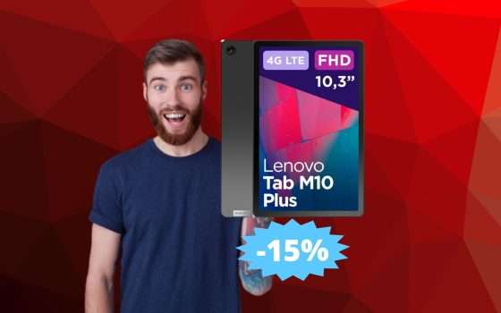 Lenovo Tab M10 Plus: un'OFFERTA da non perdere su Amazon