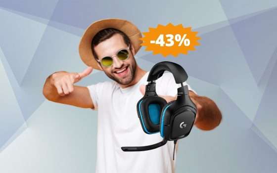 Cuffie da gaming Logitech G432: CROLLO del prezzo su Amazon