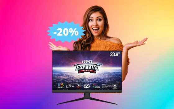 Monitor da gaming MSI G2412: SUPER sconto del 20% su Amazon