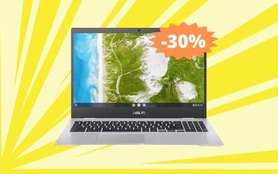 ASUS Chromebook CX1: prezzo BOMBA su Amazon (-30%)