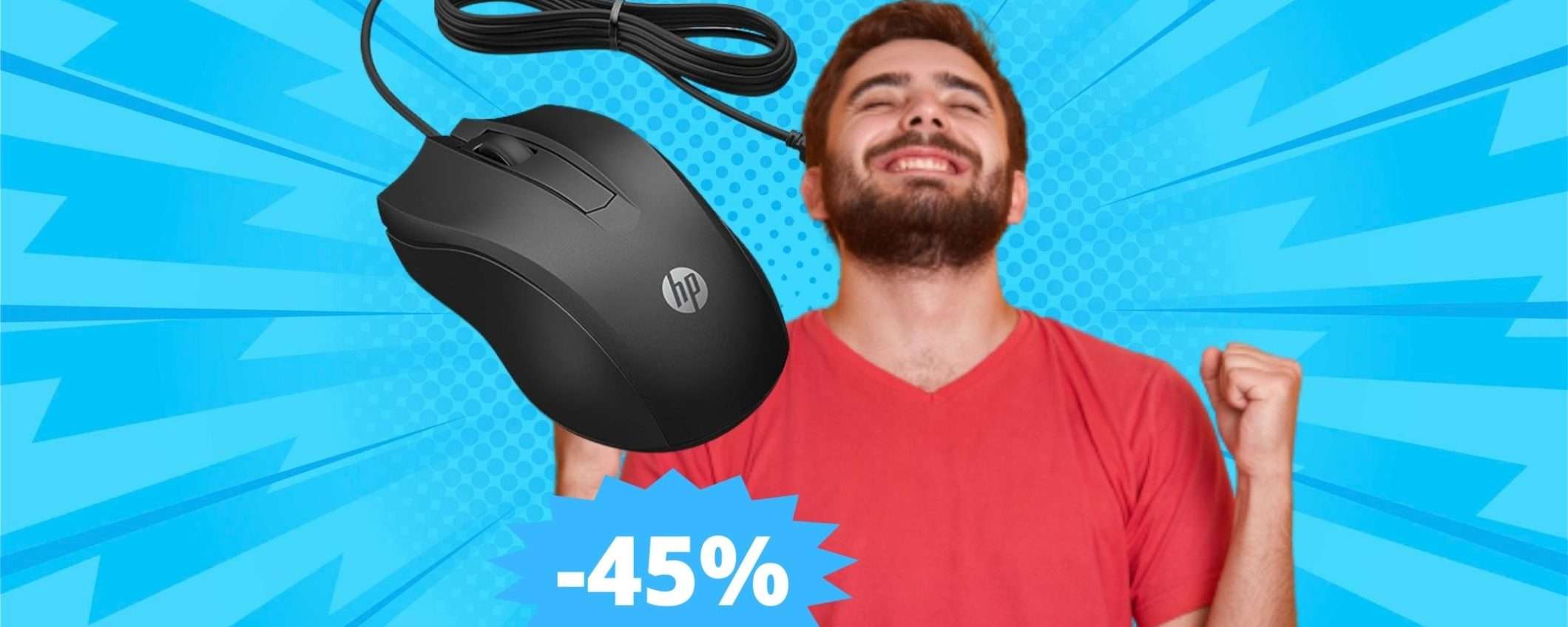 Mouse HP 100: impossibile trovare di meglio (-45%)