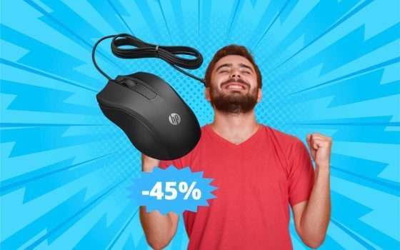 Mouse HP 100: impossibile trovare di meglio (-45%)