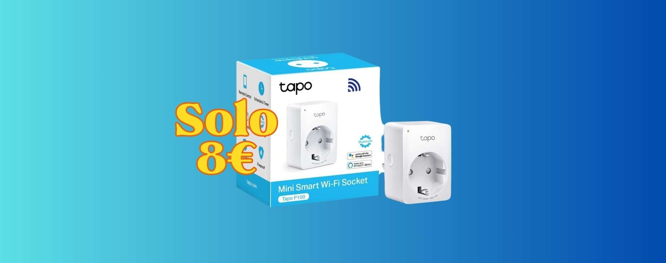 Presa Smart WiFi Tapo P100: a 8€ è un vero REGALO