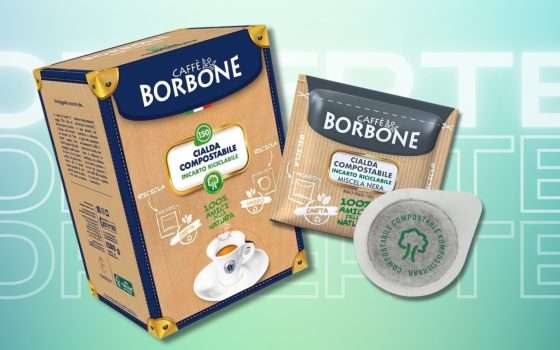 Caffè Borbone, 300 cialde ESE di miscela nera su eBay (0,12€ l'una)