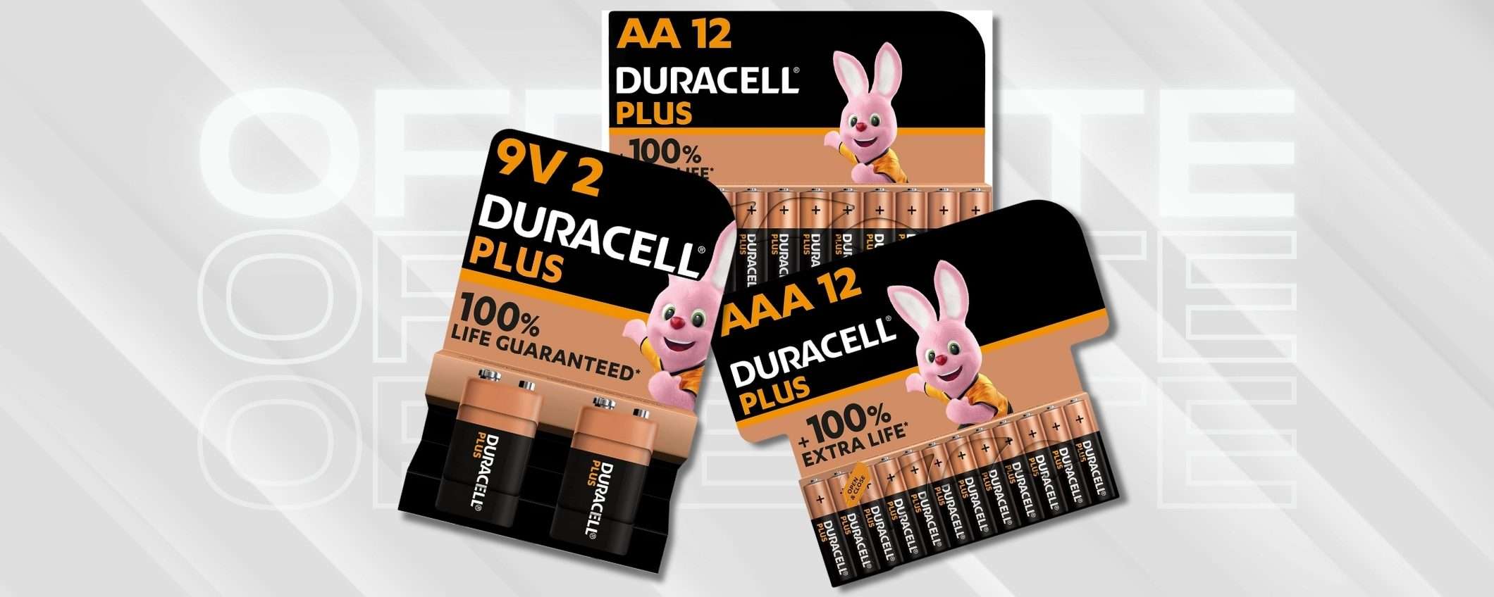 Batterie Duracell: mai più senza grazie alle MEGA confezioni