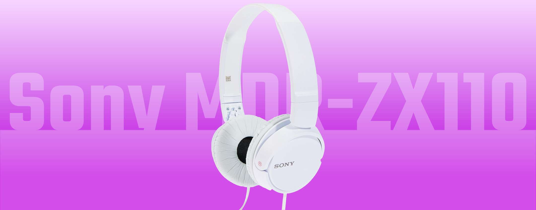 Sony Mdr-Zx110 Cuffie On-Ear, Nero, Cablato