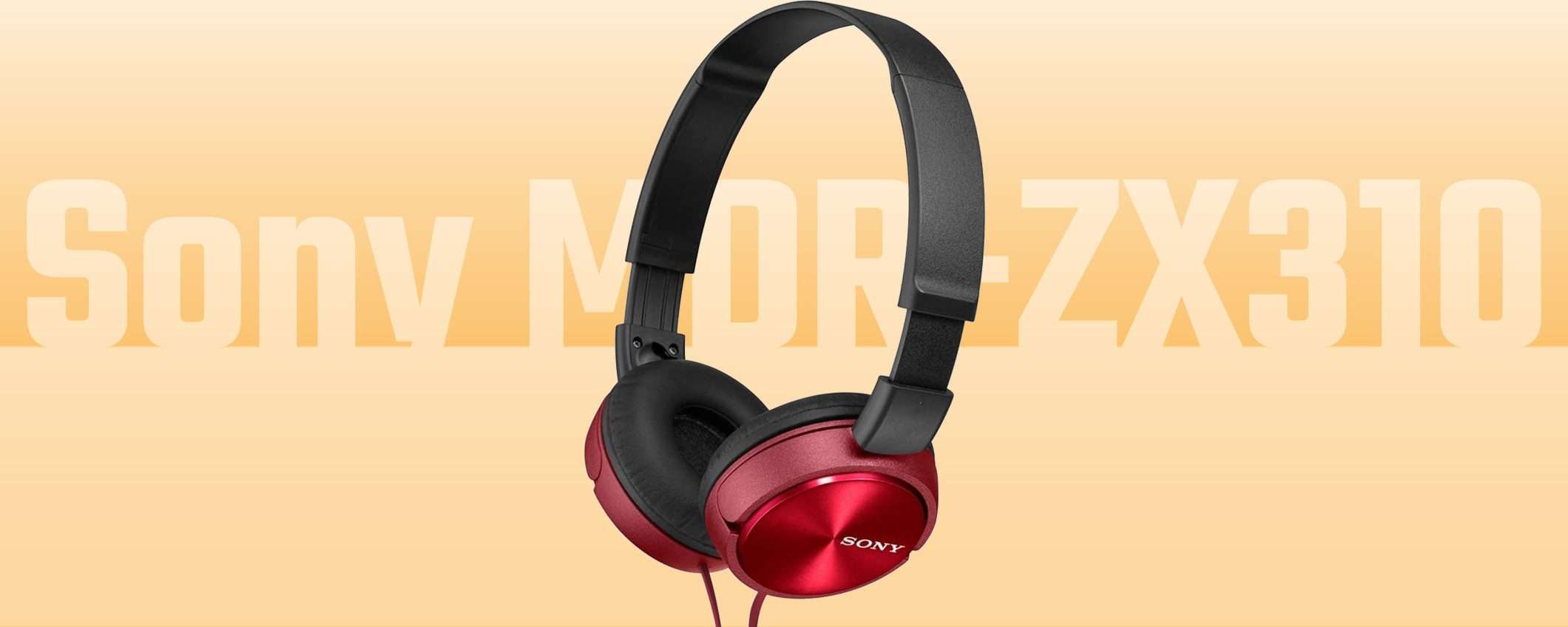 Cuffie on-ear pieghevoli Sony a 19€: ecco l'offerta