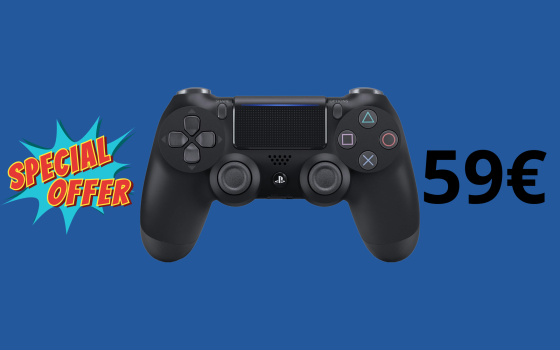 Controller Wireless Dualshock 4 V2 al SUPER prezzo di 59€