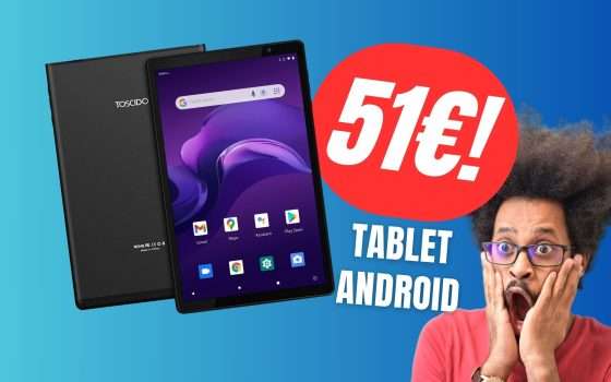 Tablet Android a soli 51€? Sì, grazie allo sconto Amazon (FHD e 4+64GB!)