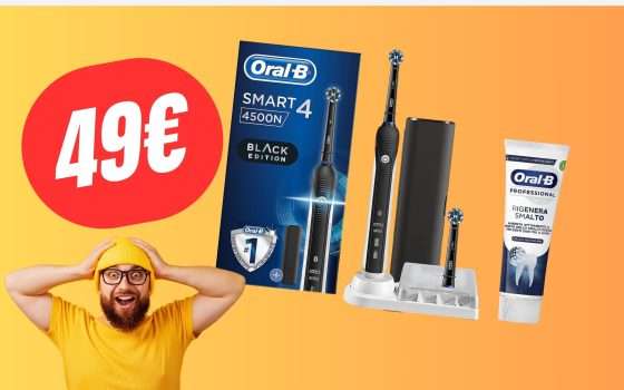 SCONTO FOLLE per questo Kit con Spazzolino Elettrico Oral-B (-63%!)