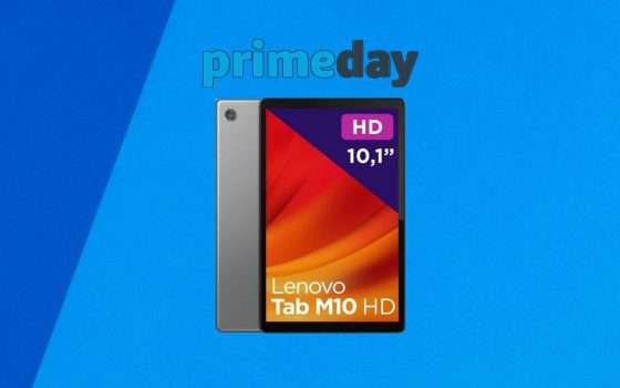 Lenovo Tab M10 HD in OTTIMO SCONTO con le offerte Prime