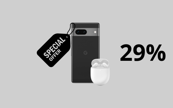 SUPER offerta: Pixel 7 e Pixel Buds A in bundle a soli 529€