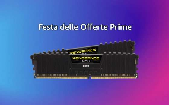 RAM DDR4 16GB Corsair al MINIMO STORICO grazie alle Offerte Prime