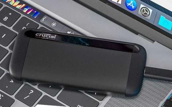 SSD portatile Crucial da 1TB: il prezzo CROLLA su Amazon (-40%)