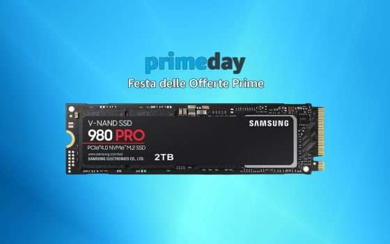 SSD NVMe Samsung 2TB al MINIMO STORICO con le Offerte Prime